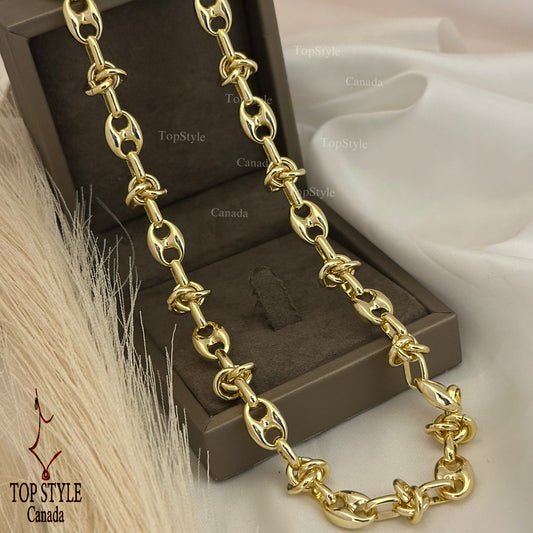 18K Gold-Plated Chunky Necklace