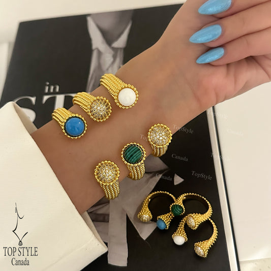 Gold-Plated Half Set (Bangle + Ring)