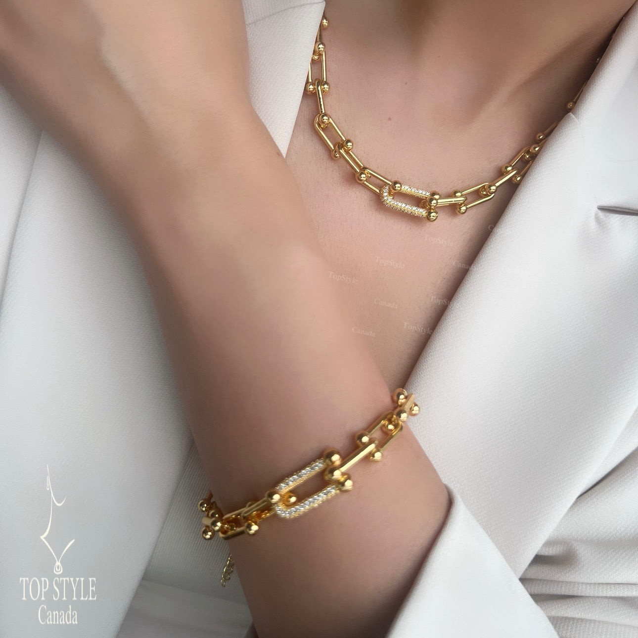 18K Gold Plated Link Set (3 pieces)