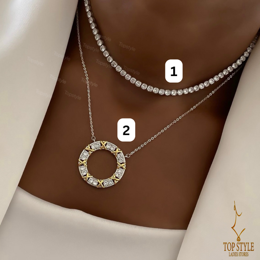 Gold-Plated Stacking Necklaces