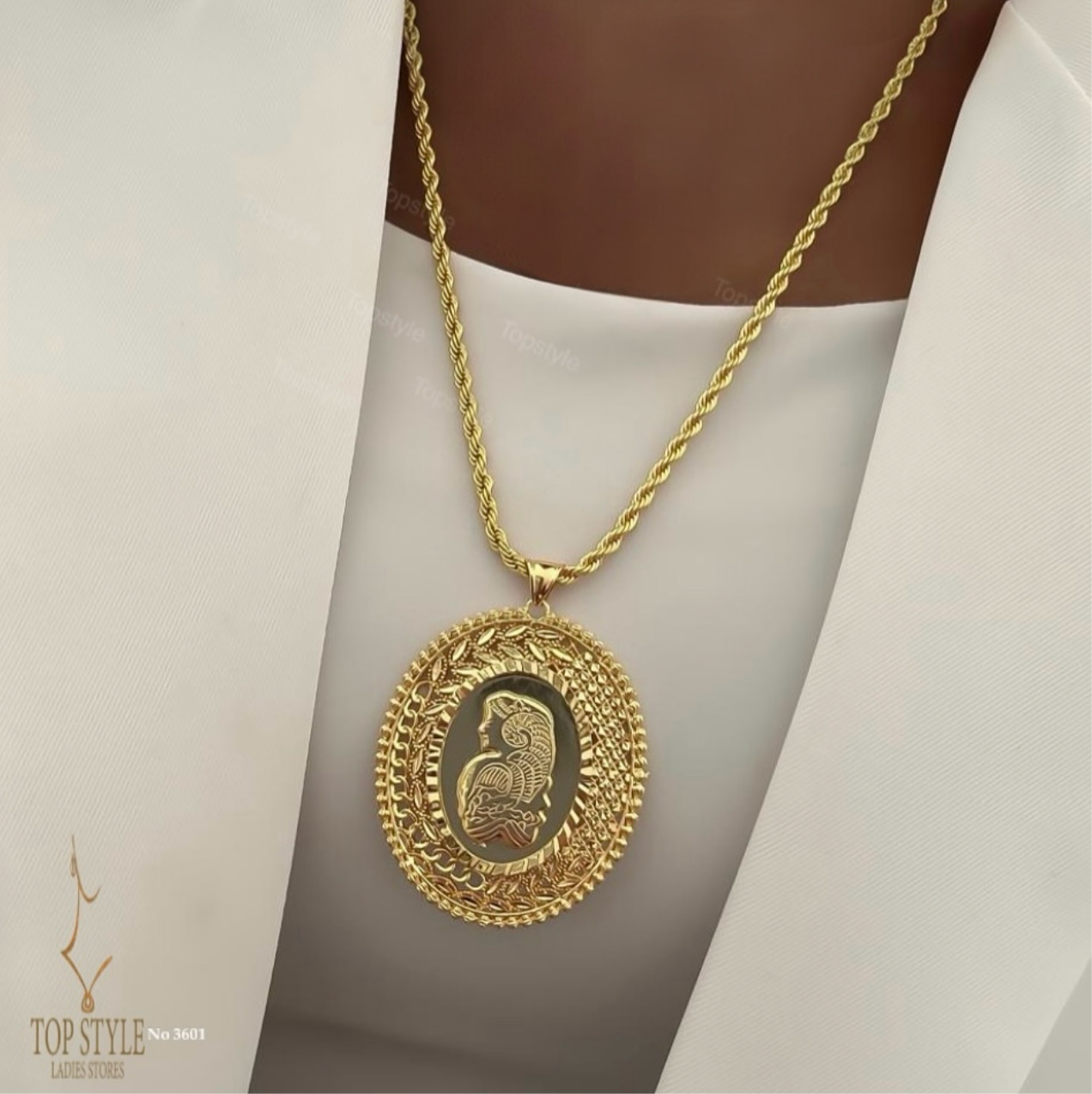21K Gold-Plated Alloy Necklace