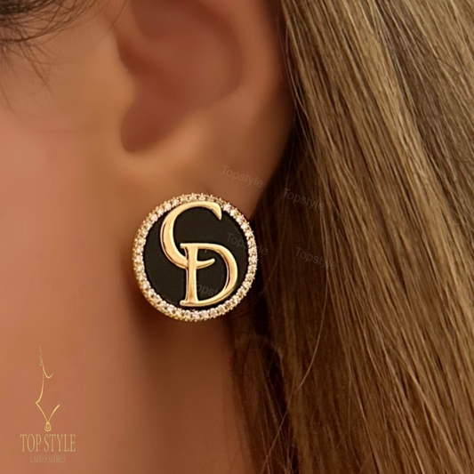 18K Gold-Plated CD Earrings