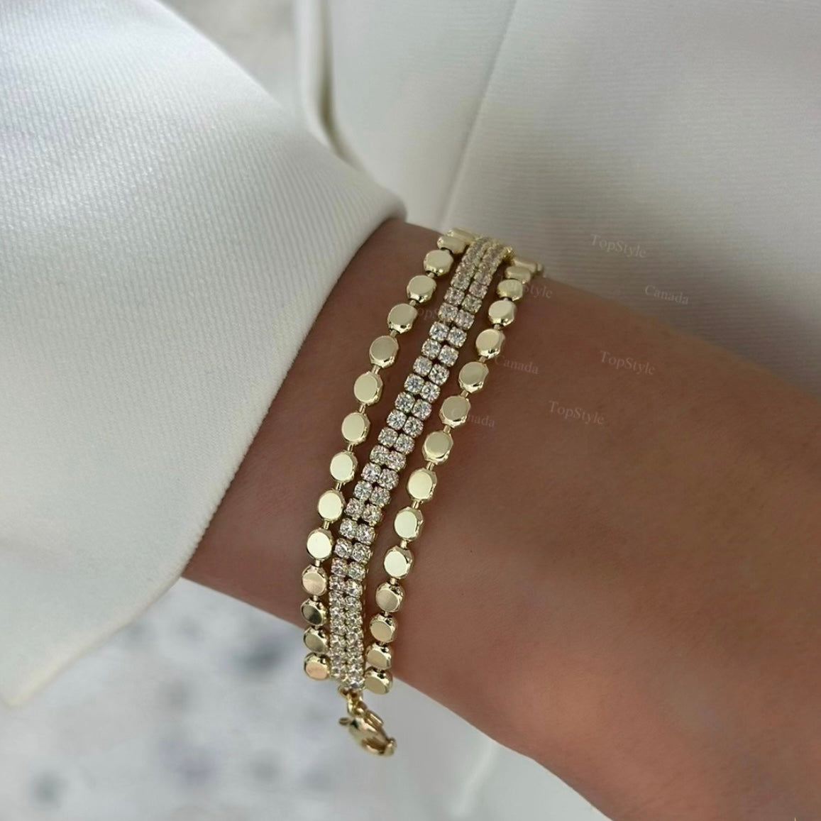 Luxe Triple Layer Bracelet | 18K Gold Plated