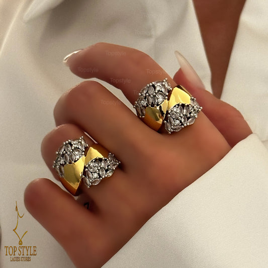 Elegant 18K Gold-Plated Ring