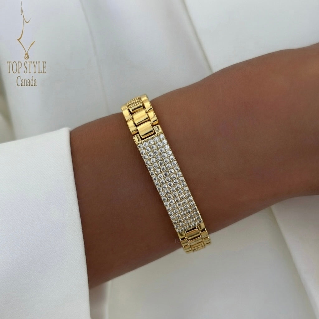 21K Gold Plated Luxury Statement Bracelet Collection