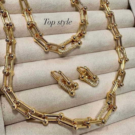 18K Gold Plated Link Set (3 pieces)