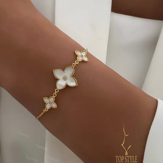 Triple Flower Bracelet