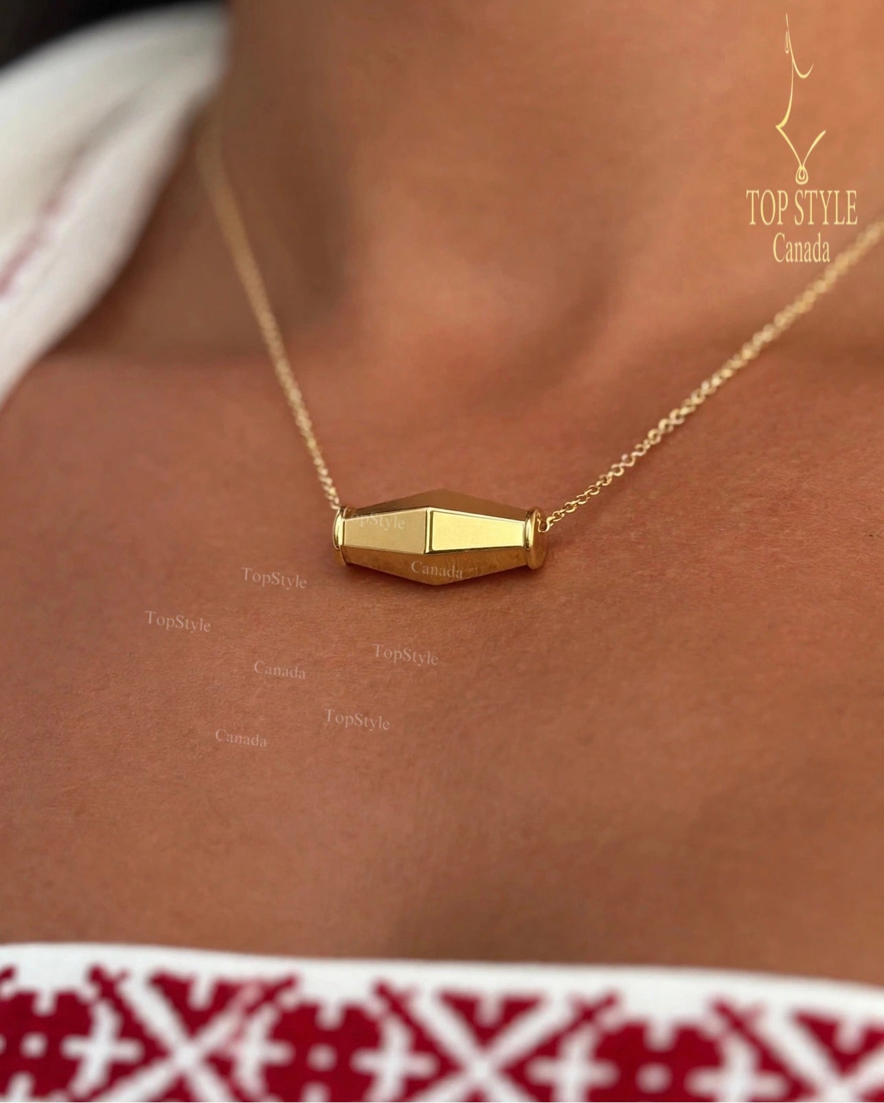 The Olive Bead Necklace|18K Gold Plated