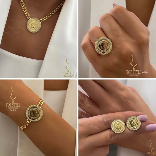 Coin (Lira) Gold-Plated Full Set