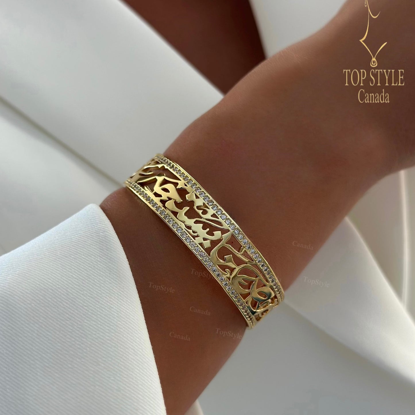 18K Gold Plated Bracelet  على هذه الأرض ما يستحق الحياة