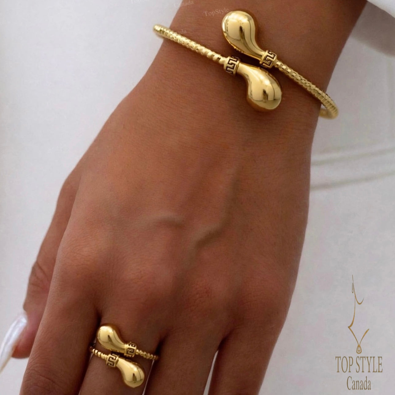 21K Gold Plated Half Set (Bracelet + Ring)