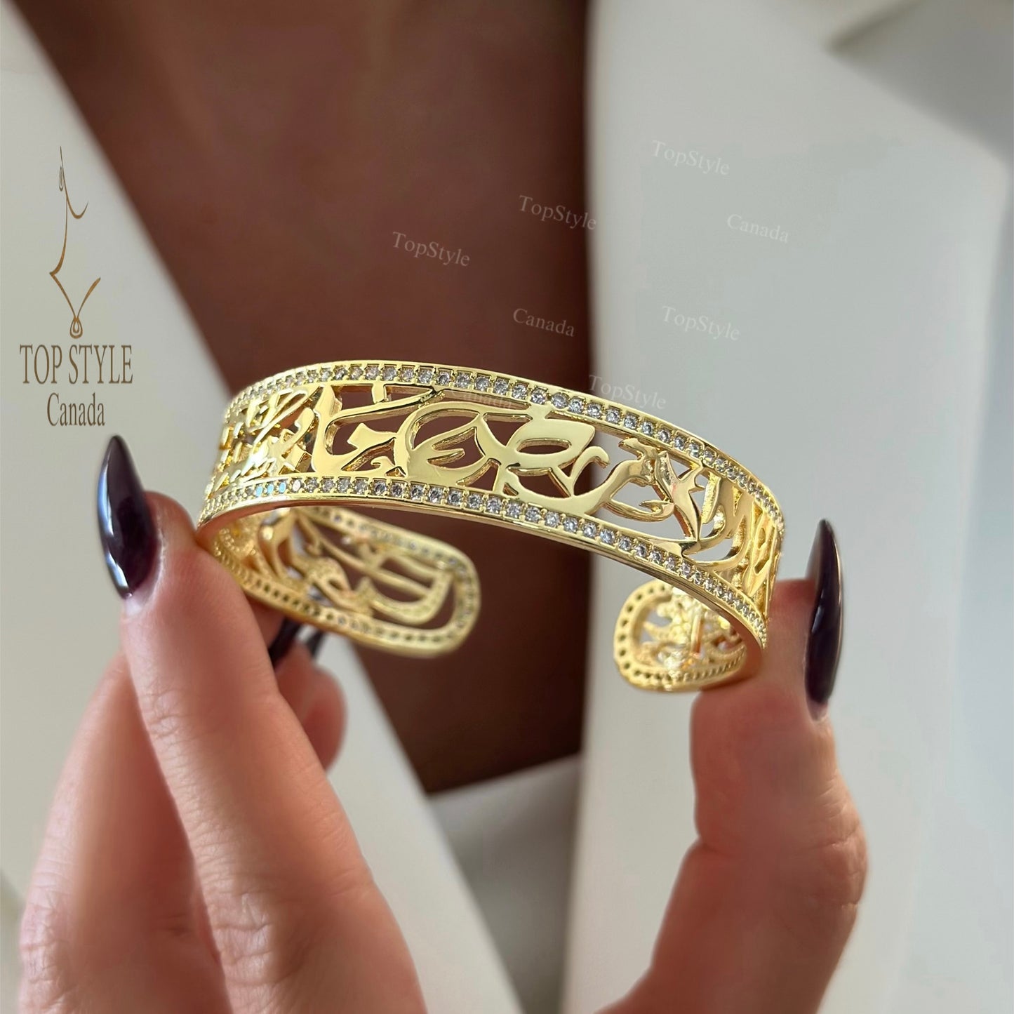 18K Gold Plated Bracelet  على هذه الأرض ما يستحق الحياة