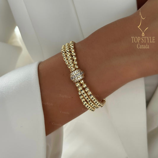 Triple Glow Bracelet | 18K Gold Plated