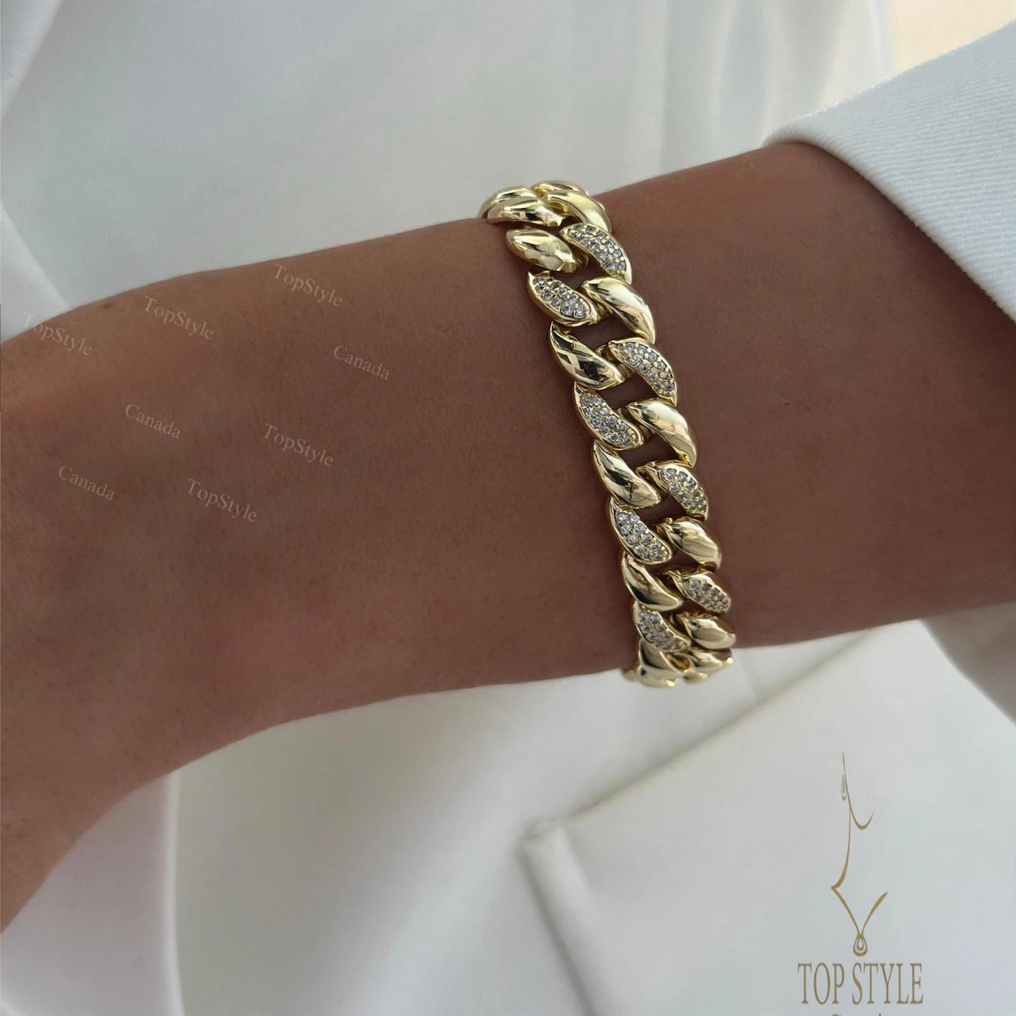 Cuban Link Bracelet Collection | 18K Gold Plated