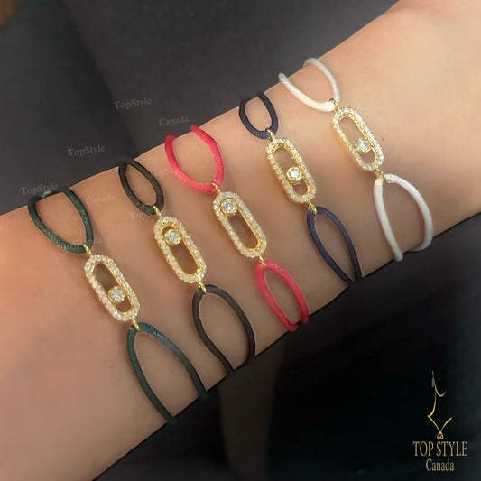 Chic Luxury Charm Cord Bracelet