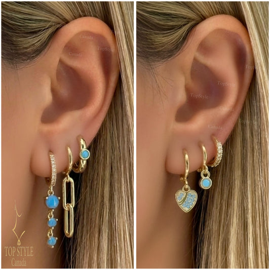 Turquoise Dreams Ear Candy Set | 6 Single Pieces