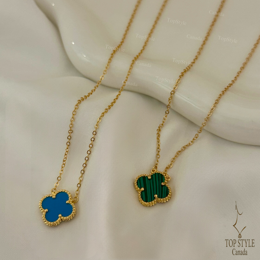 Gold-Plated Clover Necklace
