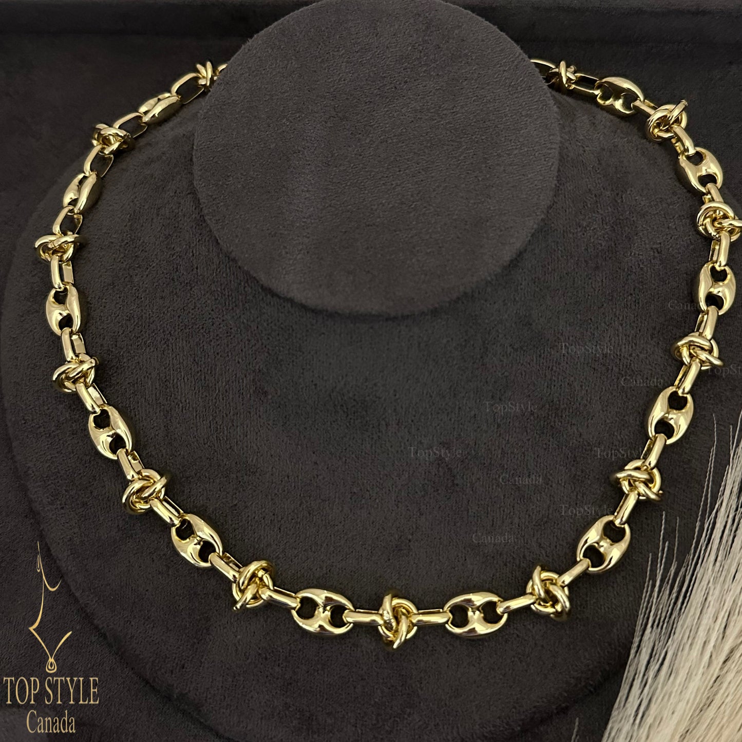 18K Gold-Plated Chunky Necklace
