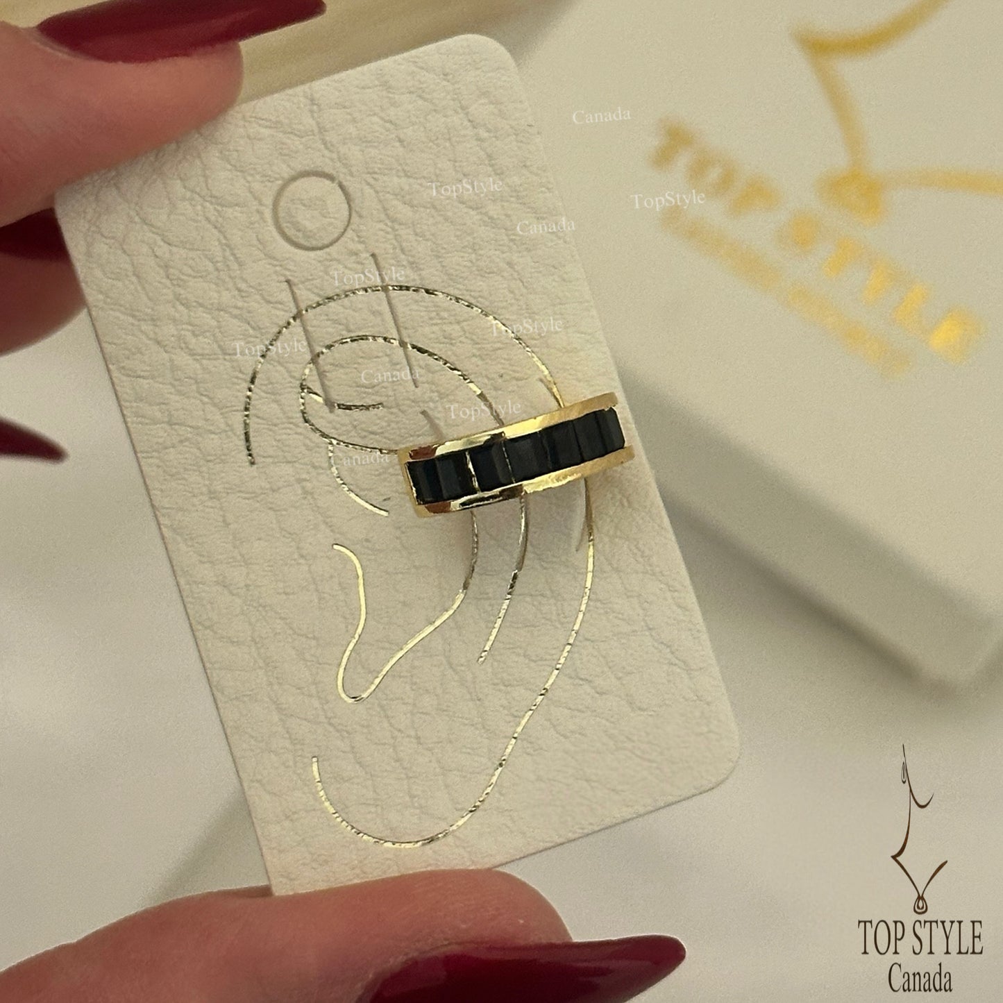 Gold Plated Cuff Earrings