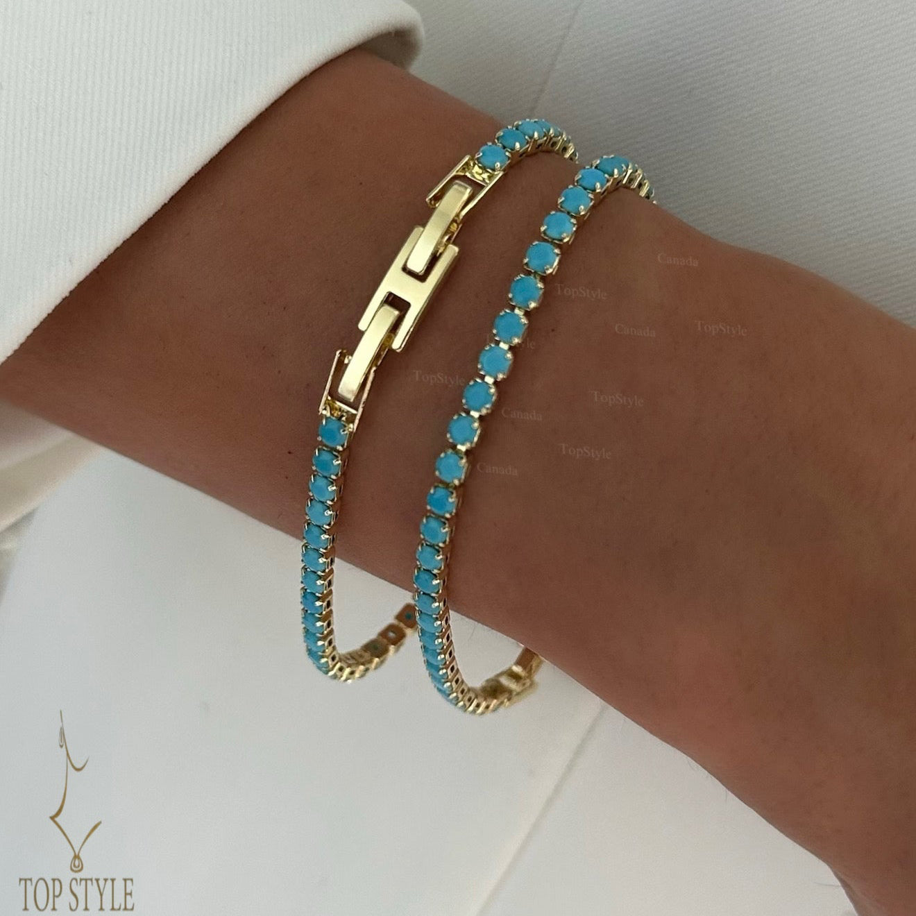 Turquoise Tennis Bracelet