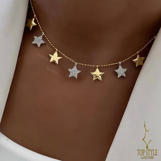 18K Gold-Plated Choker Necklace