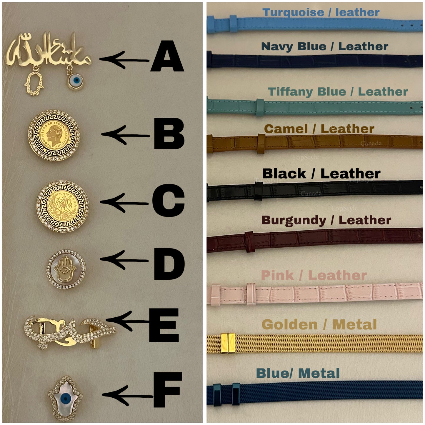 Trendy Charm Belt Bracelet ( Mix & Match)