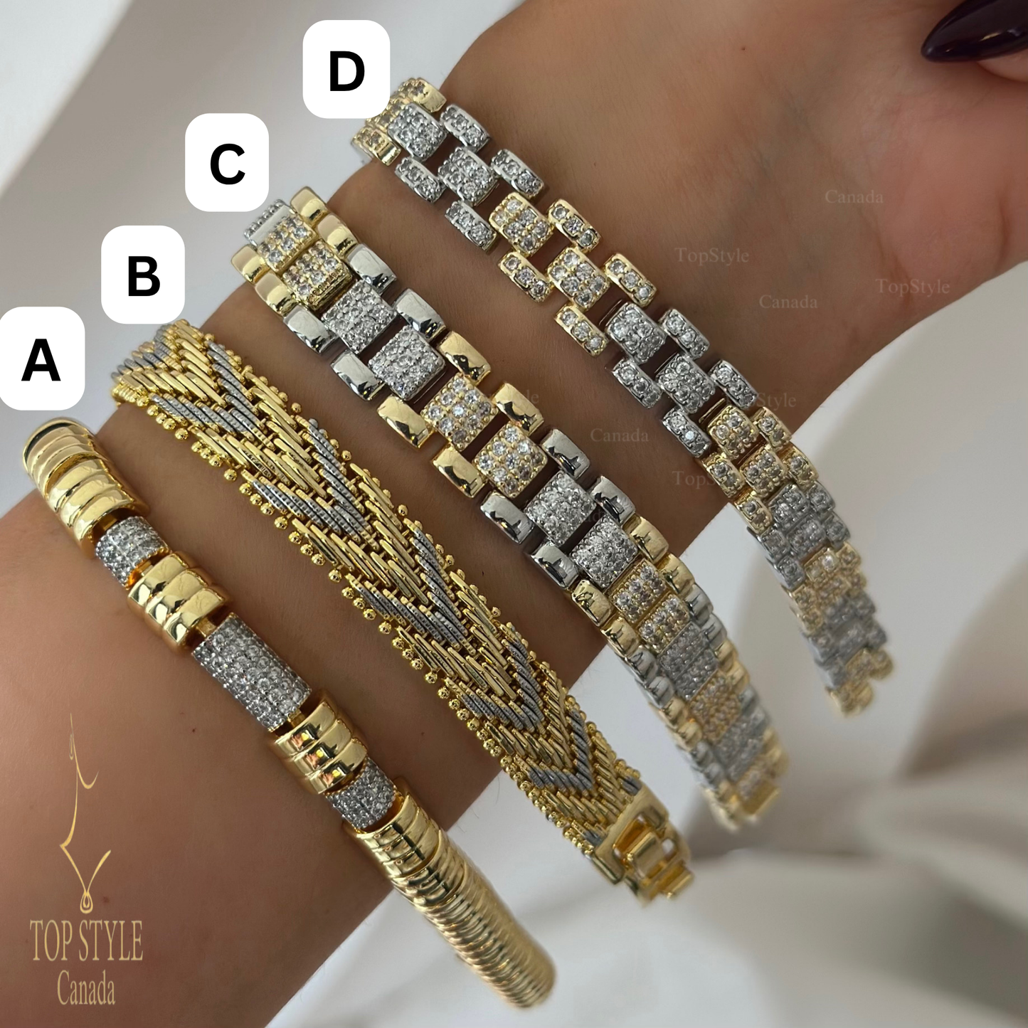 Two-Tone Bracelet Collection