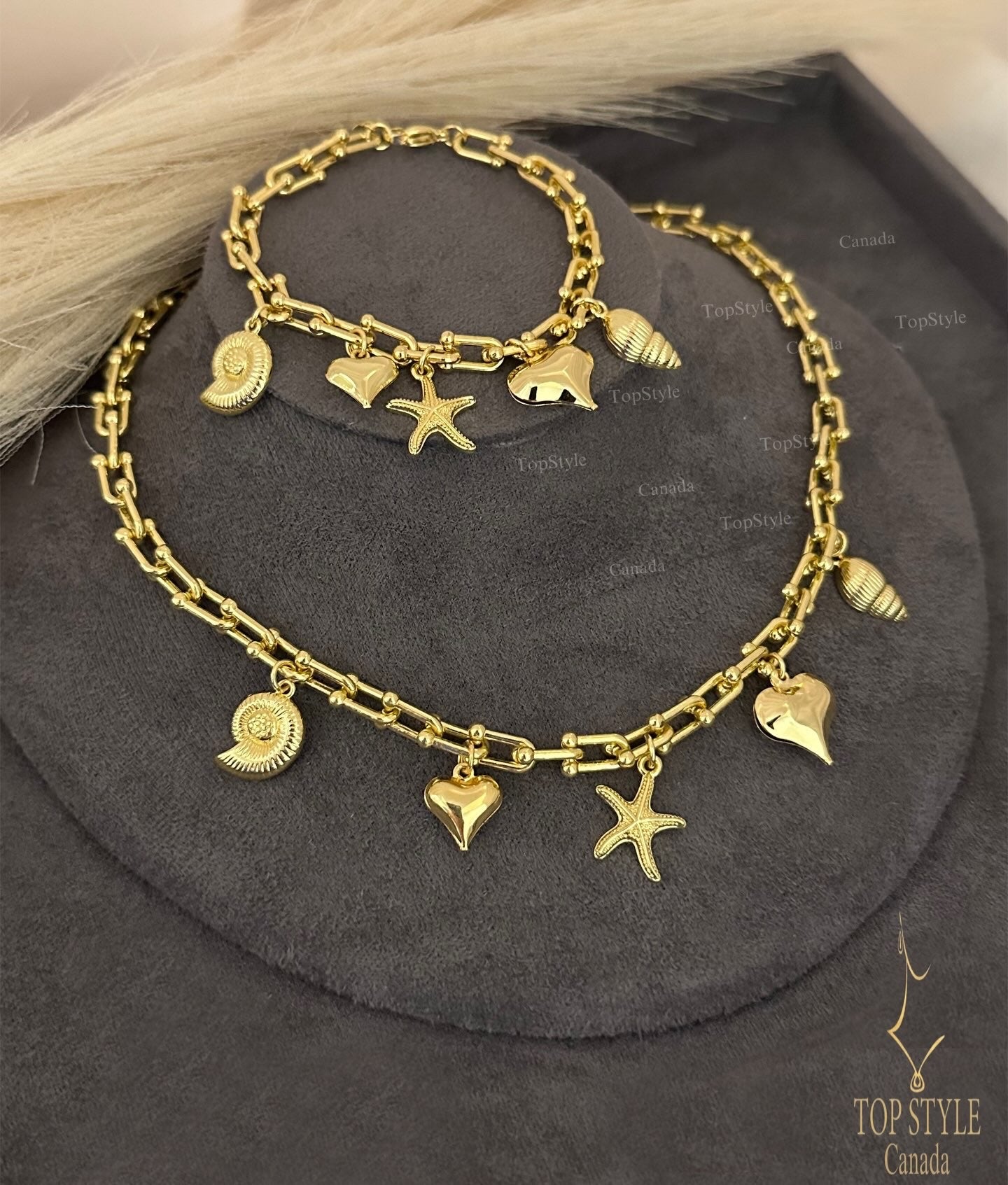 Marine Charm Set | 18K Gold Plated