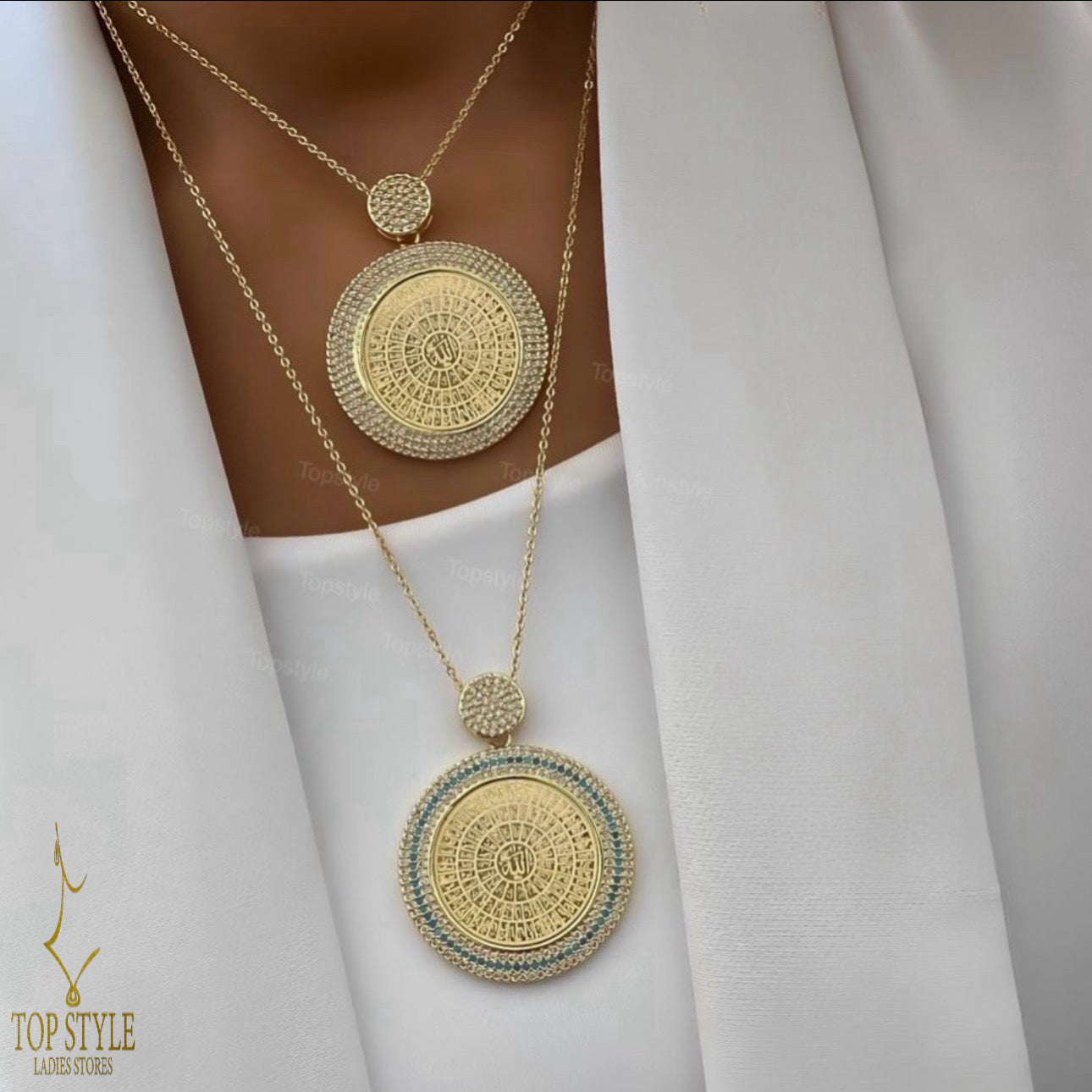 Premium Asma Ul Husna Gold-Plated Necklaceقلادة أسماء الله الحسنى