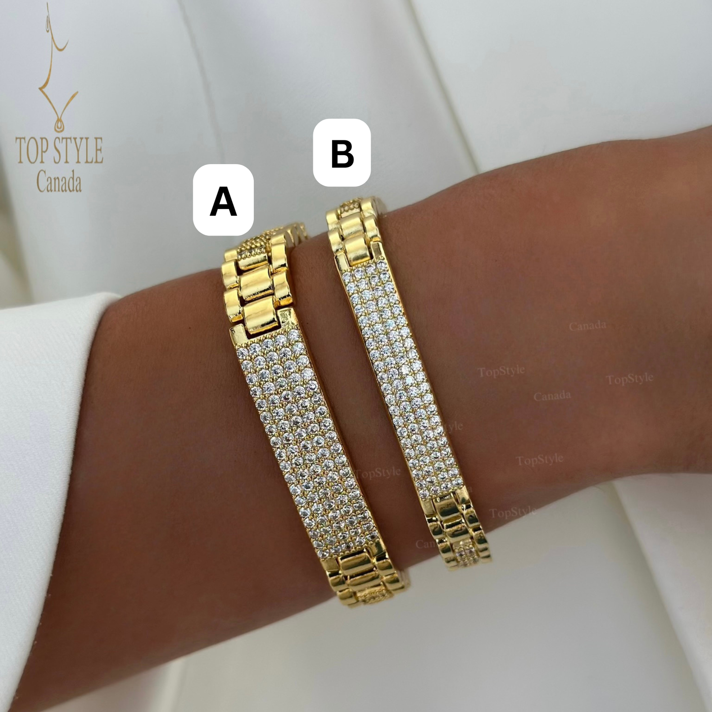 21K Gold Plated Luxury Statement Bracelet Collection