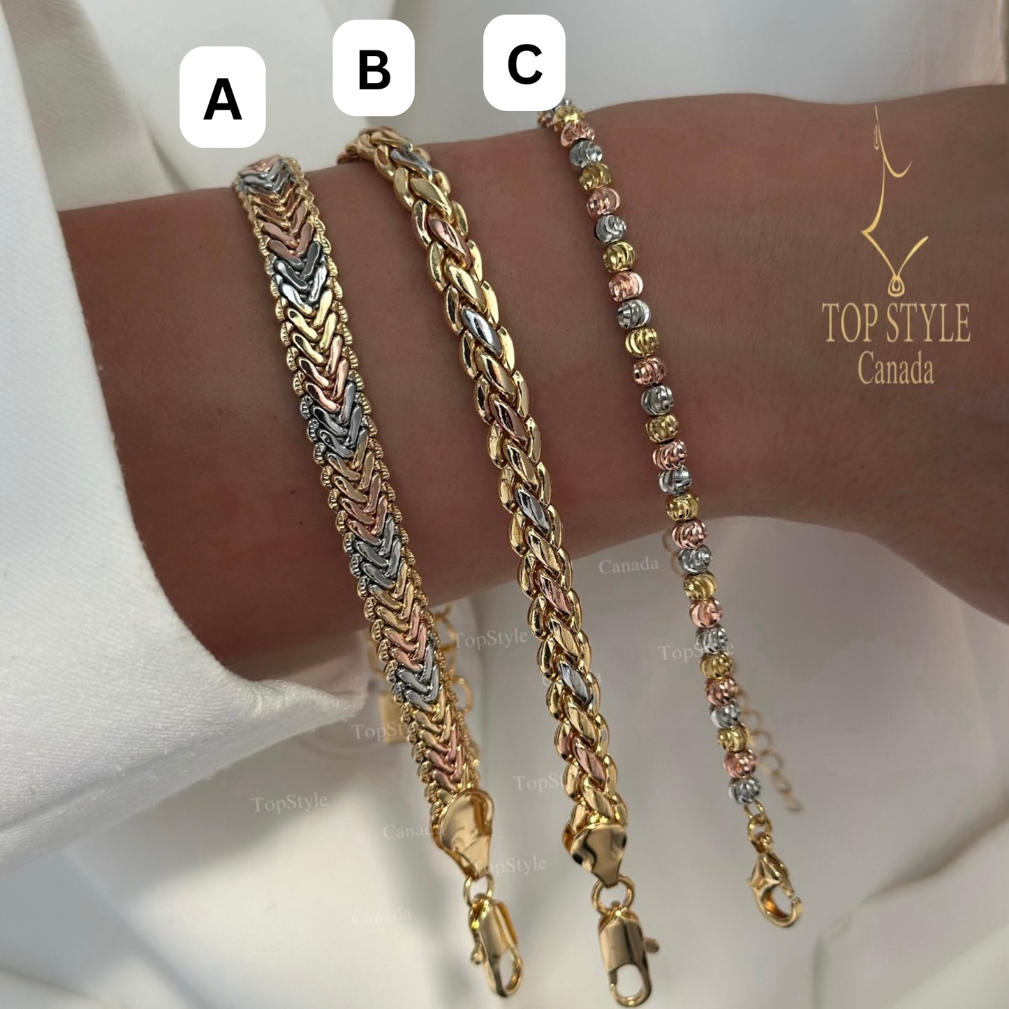 Tri-Tone Bracelet Collection