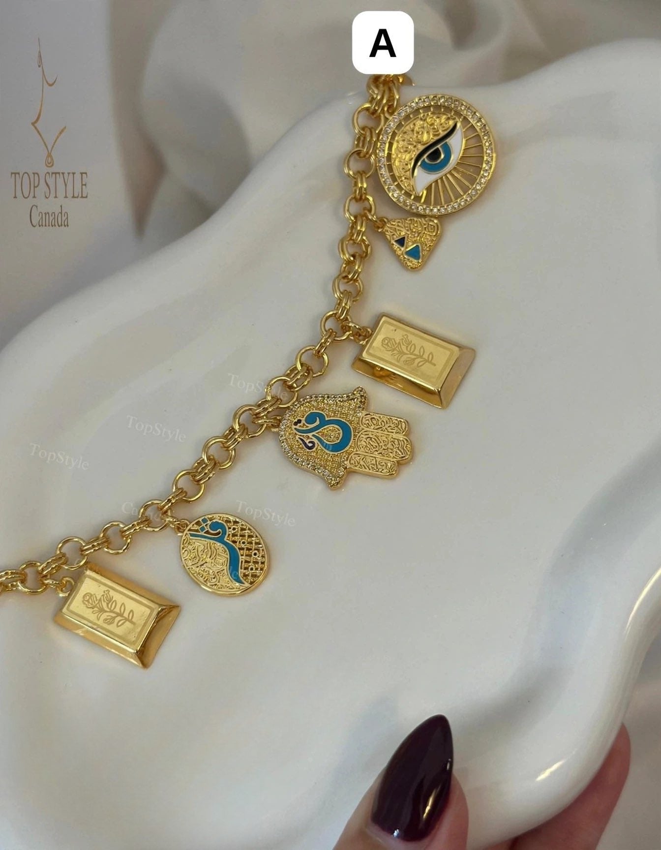 Farfasha 'Qul' Charm Bracelet Collection | 21K Gold Plated