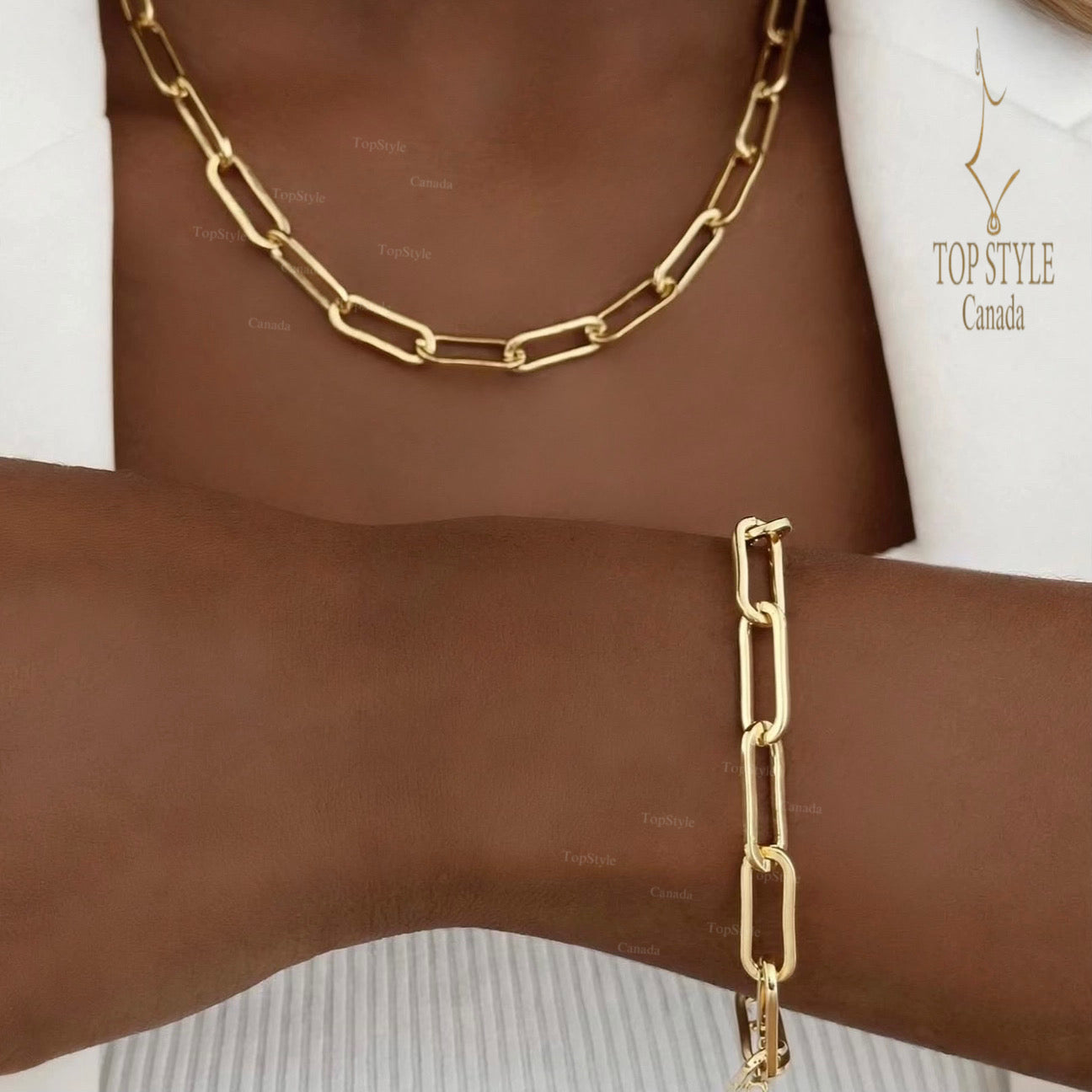 18K Gold Plated Paperclip Set (2 Pcs)