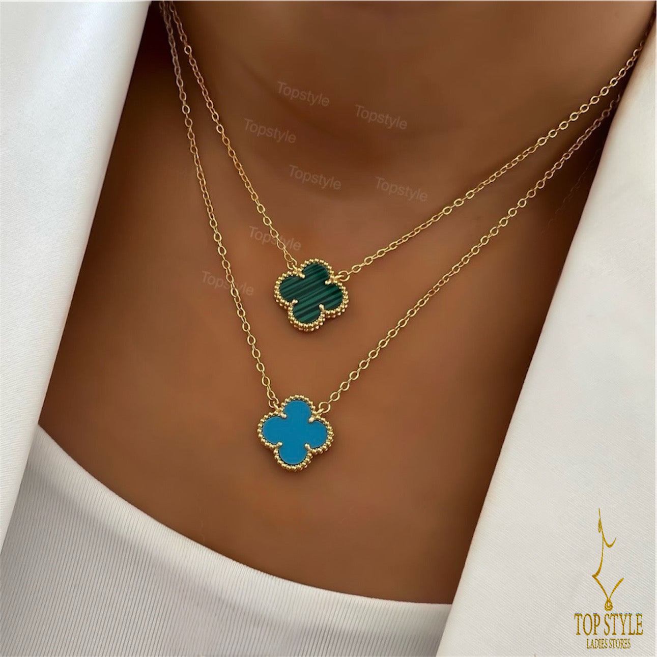 Collier Trèfle Plaqué Or