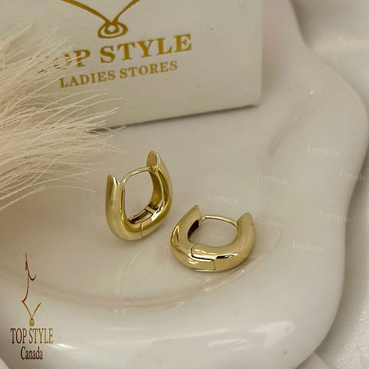Modern Gold Plated Hoops