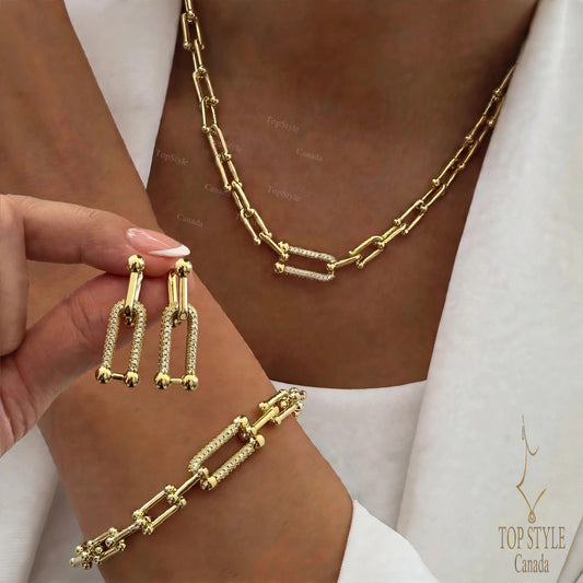 21K Gold Plated Link Set (3 pieces)