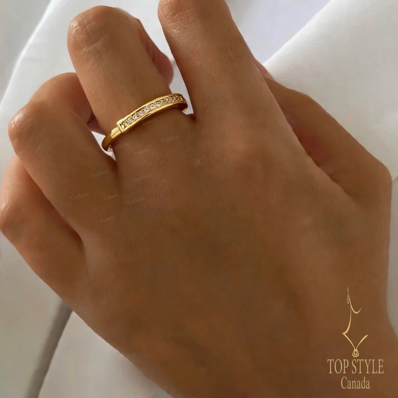 Gold Plated Lock Ring