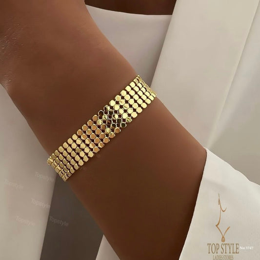 18K Gold-Plated Mesh Bracelet